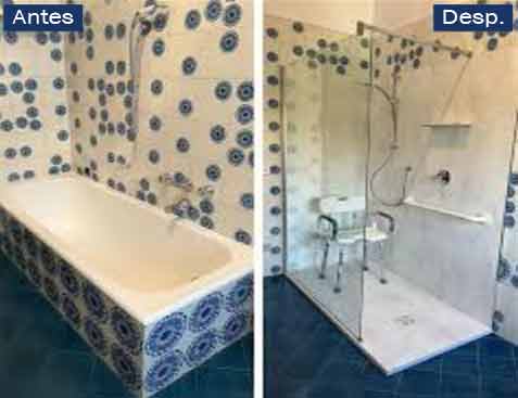 Cambio de bañera a plato ducha