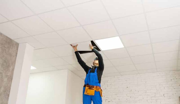 Instalacion de falso techo registrable